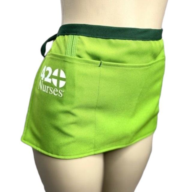 Lime Green 420Nurses Waist Apron