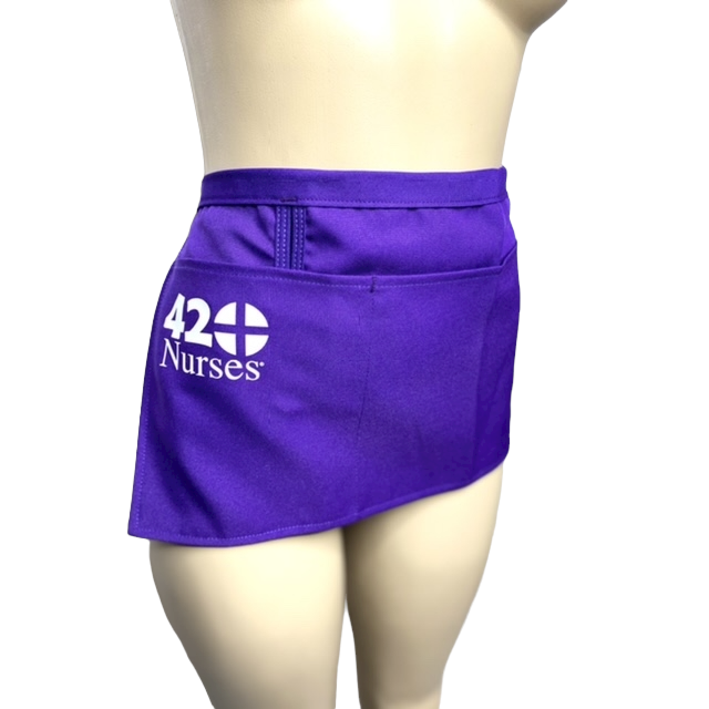 Purple 420nurses Waist Apron 