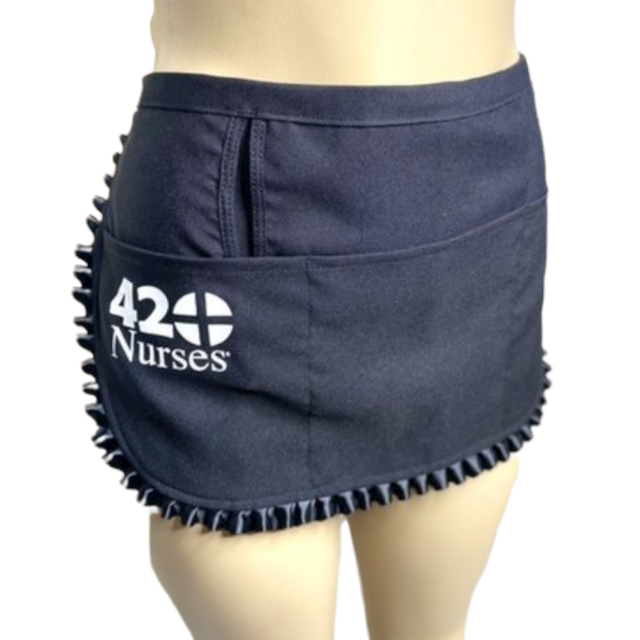 Black 420Nurses Waist Apron