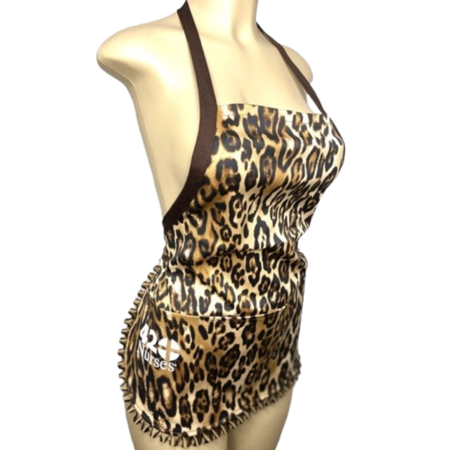 Leopard 420nurses Apron