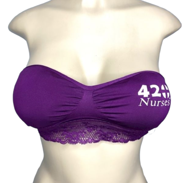 purple lace bandeau