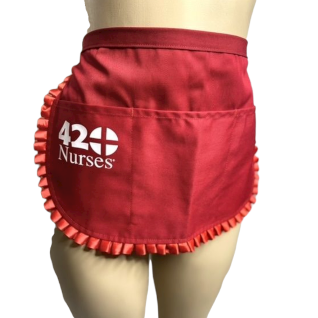 Red 420Nurses Waist Apron