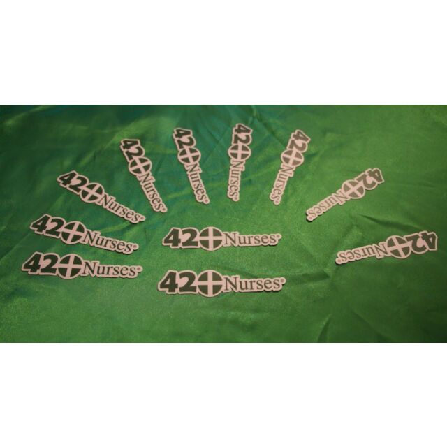 420nurses Small Glass Sticker