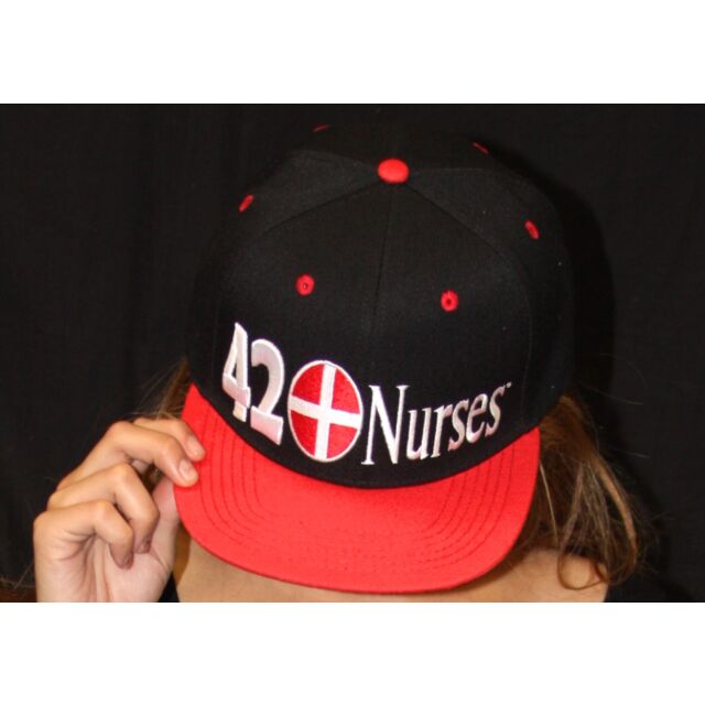 Front View 420Nurses Red Hat