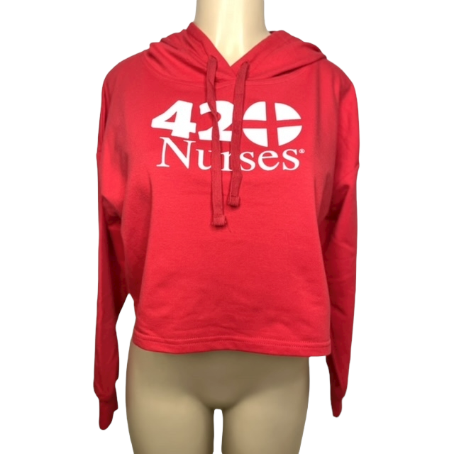 Red Solid French Terry Pullover Sweatshirt
