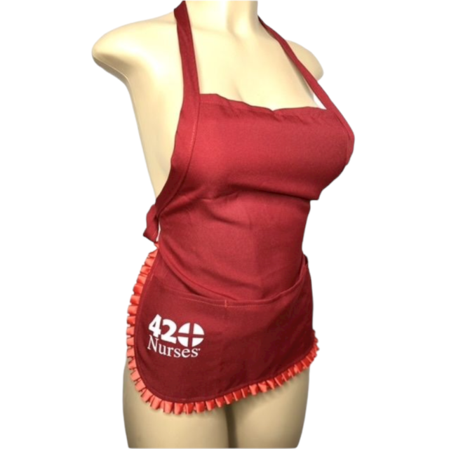 Red 420nurses Apron 