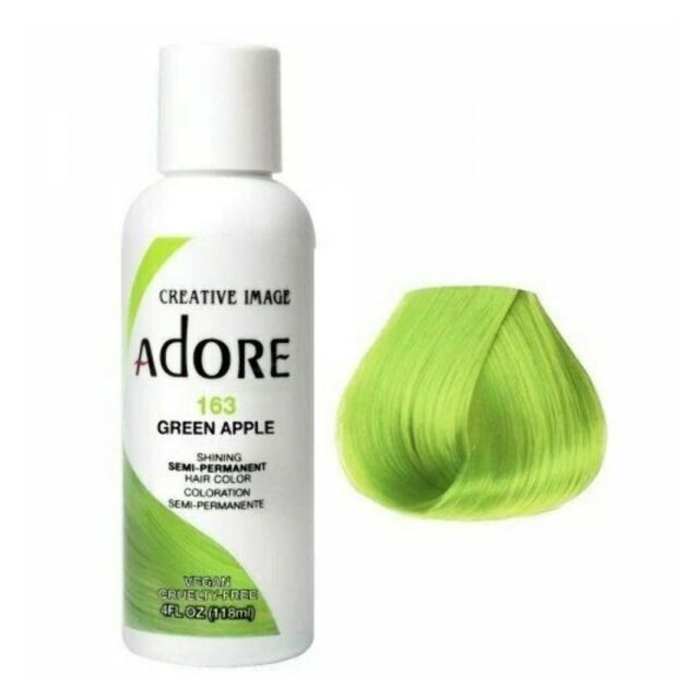 Adore Semi Permanent Hair dye Green Apple 163