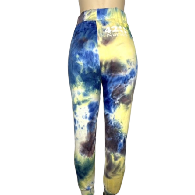 sky tiedye joggers