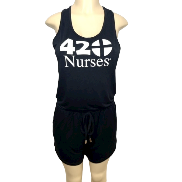 Black 420Nurses Romper