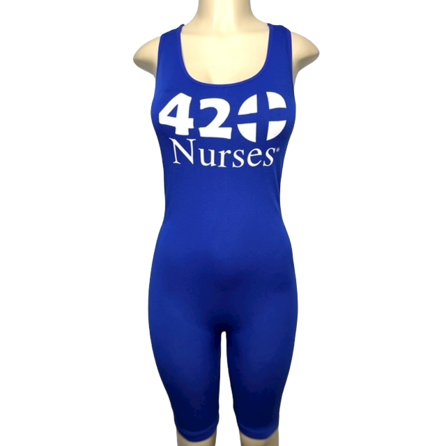 Royal Blue Romper Stretchy