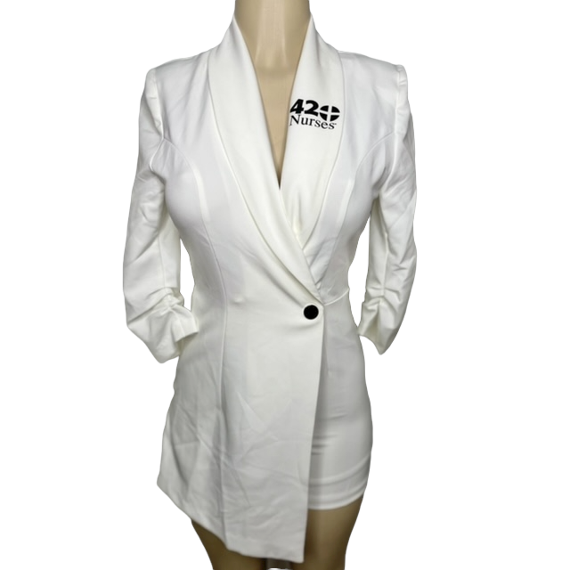 Dressy White Romper Suit