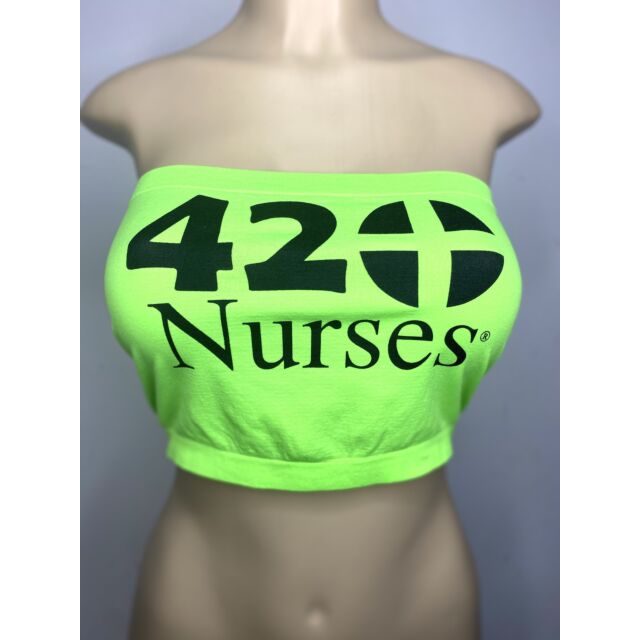 Bandeau Big Size Busty Neon Green