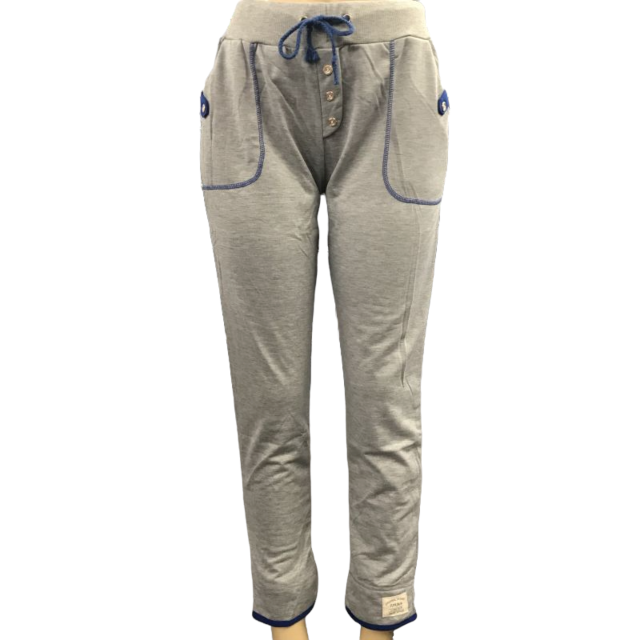 Our Blue on Grey Sailor Sweatpants are made with super soft and warm fleece fabric, featuring a drawstring waistband. Pair these with your favorite tee or sweater.