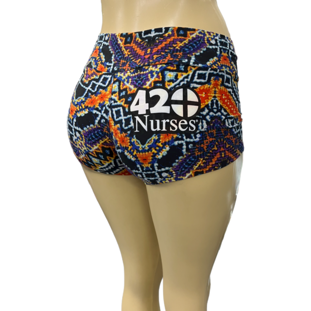 Mini Yoga Shorts Aztec Print OS