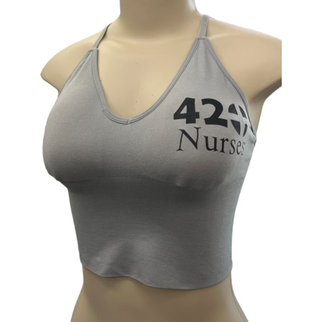 halter top grey on black