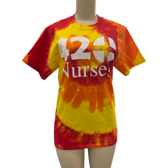 Fire Tie Dye 420Nurses T-shirt