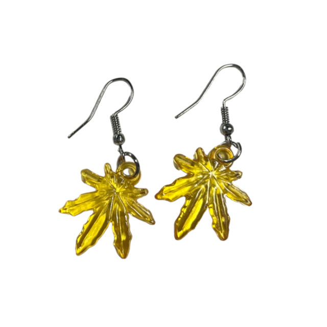 Potleaf Earrings Orange