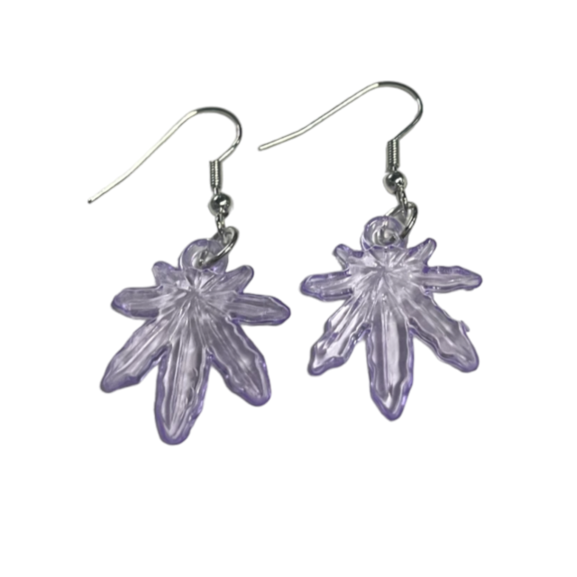 Potleaf Earrings Lavender