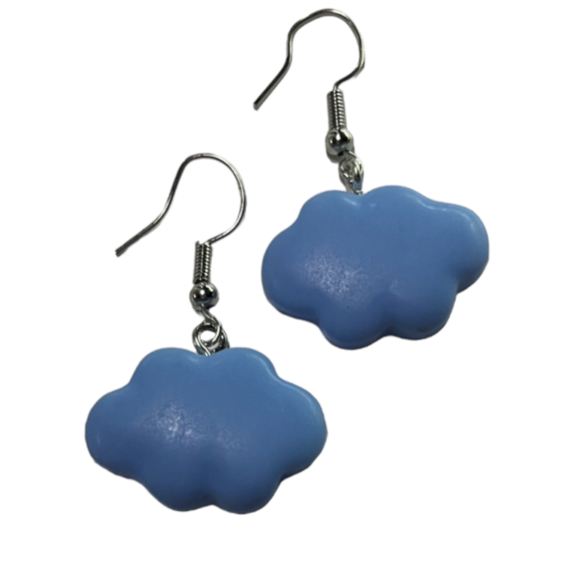 Pastel Cloud Earrings Blue