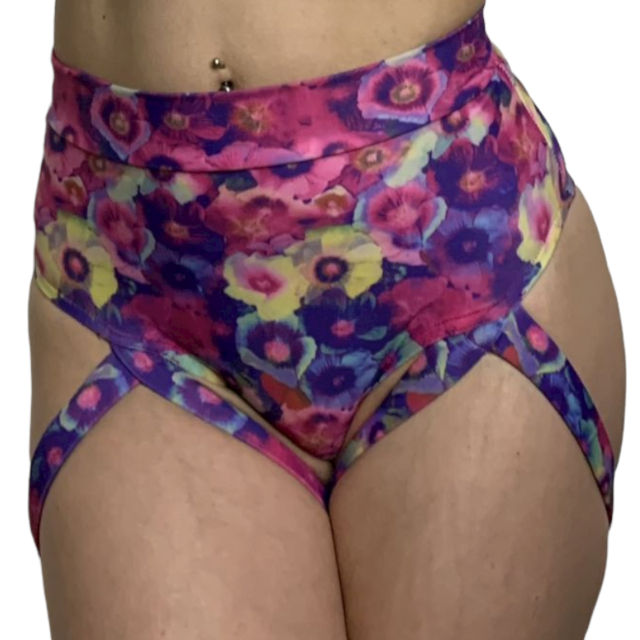 ELECTRIFIED DAISY HIGH-WAIST PANTY