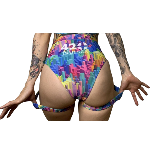 Blocked Out Rave High Waist Panty