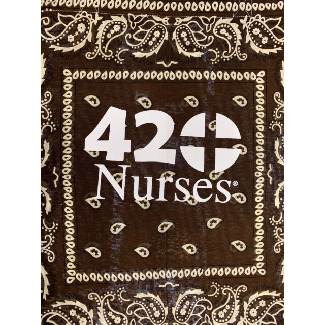 420Nurses® Traditional Bandana Tote Brown