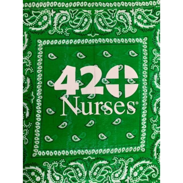420Nurses® Traditional Bandana Tote Green