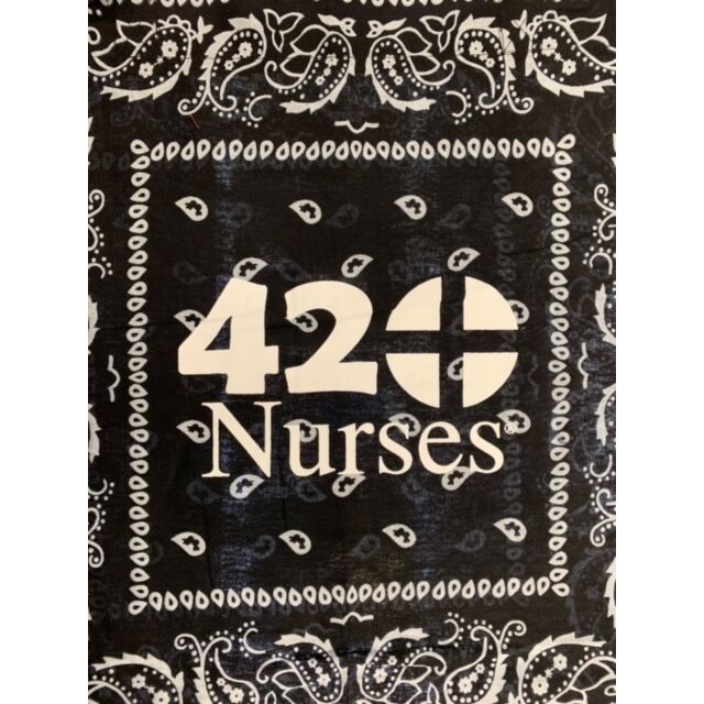 420Nurses® Traditional Bandana Tote Black
