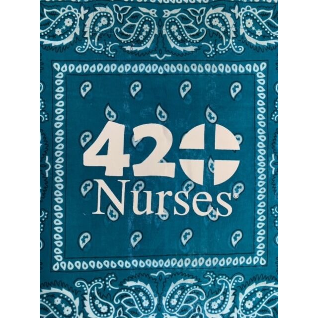 420Nurses® Traditional Bandana Tote Aqua
