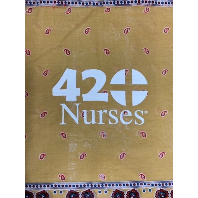 420Nurses® Bandana Tote Sandy Red