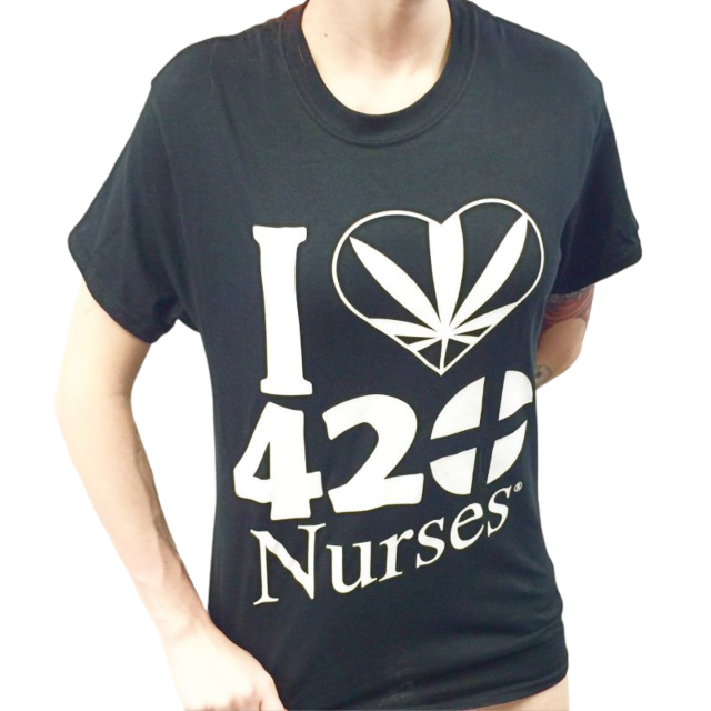 I Love 420Nurses TShirt Black