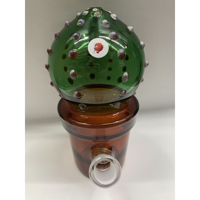 Cactus in Pot Oil Rig by Blowfish Glassworks