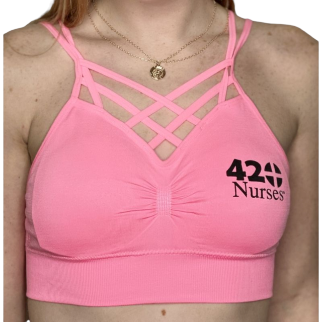 Pink Bralette Criss-Cross 