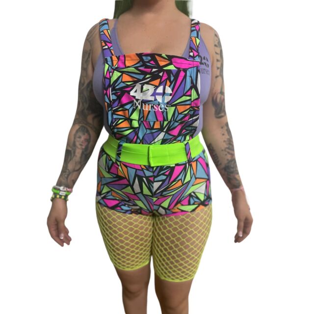 420Nurses Kaleidoscope Stained Glass Overalls