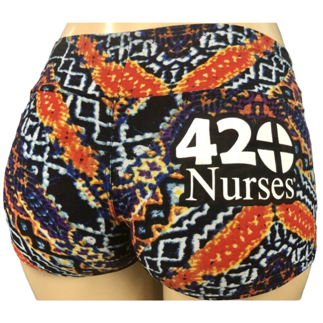psychedelic orange Shorts