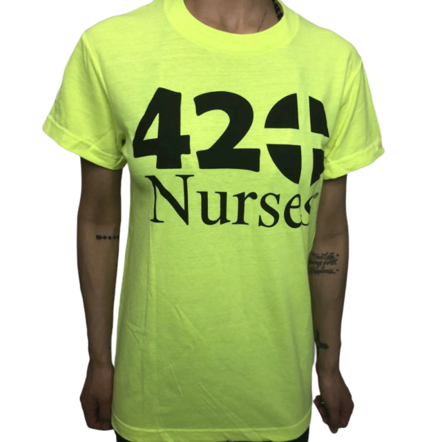 Neon Yellow 420 Nurse Shirt