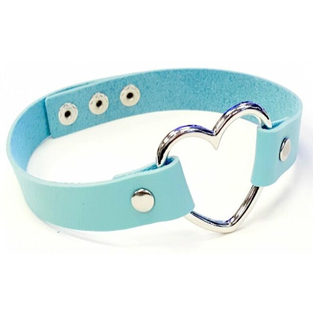 Heart Choker Baby Blue