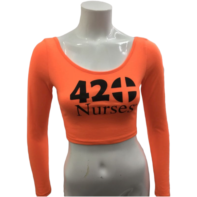 Neon Orange Crop Top