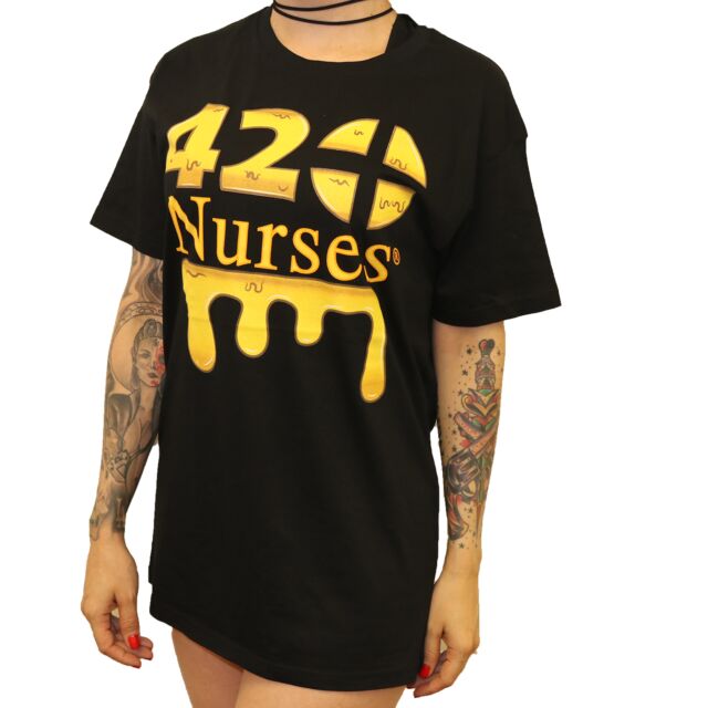 Oil Spill Tee Shirt Black