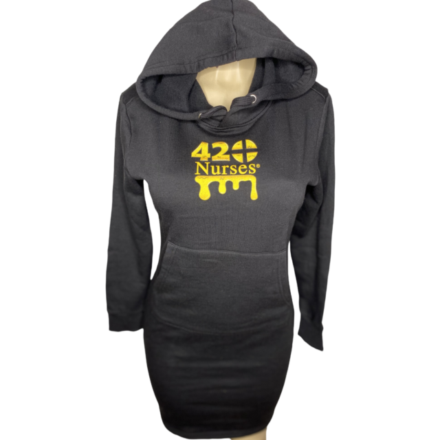 Black Oil Spill Warm Dress