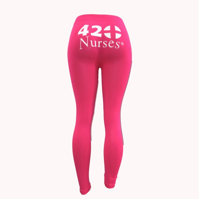 Pink spandex stretch leggings