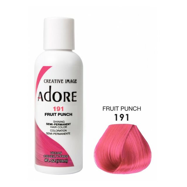 Adore Semi Permanent Hair dye Fruit Punch 191