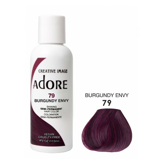 Adore Semi Permanent Hair Dye Burgundy Envy 79