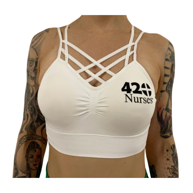 White Criss-Cross Bralette